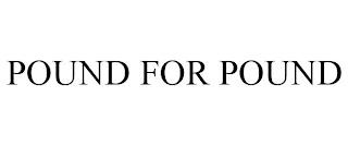 POUND FOR POUND trademark