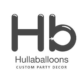 HB HULLABALLOONS CUSTOM PARTY DECOR trademark