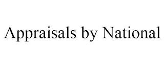 APPRAISALS BY NATIONAL trademark