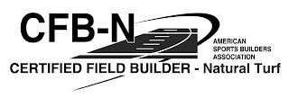 CFB-N AMERICAN SPORTS BUILDERS ASSOCIATION CERTIFIED FIELD BUILDER - NATURAL TURF trademark