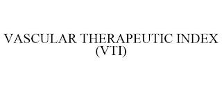 VASCULAR THERAPEUTIC INDEX (VTI) trademark