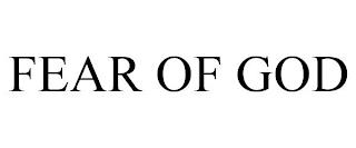 FEAR OF GOD trademark