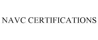 NAVC CERTIFICATIONS trademark