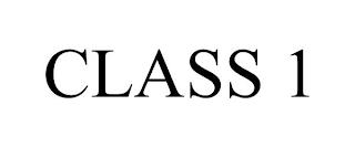 CLASS 1 trademark