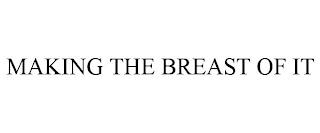 MAKING THE BREAST OF IT trademark