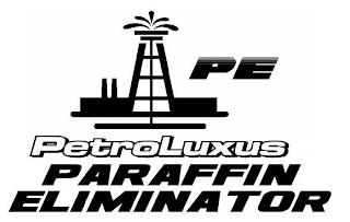 PE PETROLUXUS PARAFFIN ELIMINATOR trademark