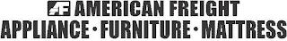 AF AMERICAN FREIGHT APPLIANCE · FURNITURE · MATTRESS trademark