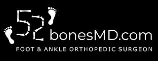 52 BONESMD.COM FOOT & ANKLE ORTHOPEDIC SURGEON trademark