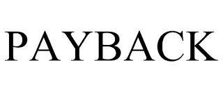 PAYBACK trademark