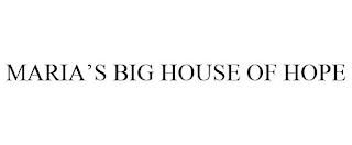 MARIA'S BIG HOUSE OF HOPE trademark