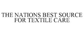 THE NATIONS BEST SOURCE FOR TEXTILE CARE trademark