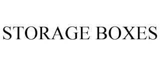 STORAGE BOXES trademark