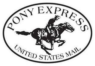 PONY EXPRESS UNITED STATES MAIL trademark