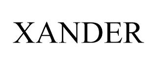 XANDER trademark