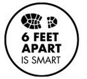 6 FEET APART IS SMART trademark