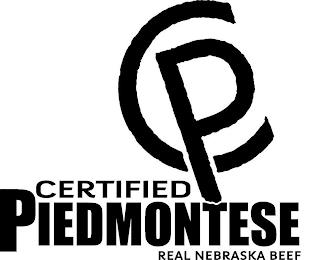 CP CERTIFIED PIEDMONTESE REAL NEBRASKA BEEF trademark