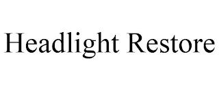 HEADLIGHT RESTORE trademark