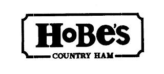 HOBE'S COUNTRY HAM + DESIGN trademark