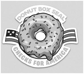 DONUT BOX SEAL CHECKS FOR AMERICA trademark