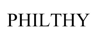 PHILTHY trademark