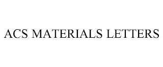 ACS MATERIALS LETTERS trademark