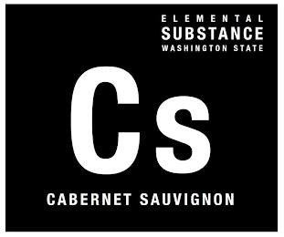 ELEMENTAL SUBSTANCE WASHINGTON STATE CS CABERNET SAUVIGNON trademark