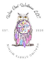 WISE OWL WELLNESS LLC EST. 2020 HEALINGSTARTS WITHIN trademark