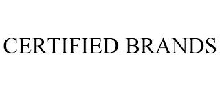 CERTIFIED BRANDS trademark