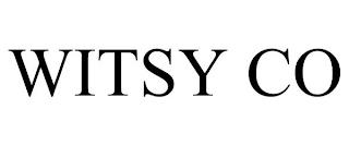 WITSY CO trademark