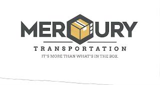 MERCURY TRANSPORTATION IT'S MORE THAN WHAT'S IN THE BOX trademark