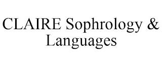 CLAIRE SOPHROLOGY & LANGUAGES trademark