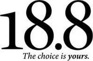 18.8 THE CHOICE IS YOURS. trademark