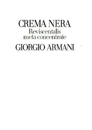 CREMA NERA REVISCENTALIS META CONCENTRATE GIORGIO ARMANI trademark