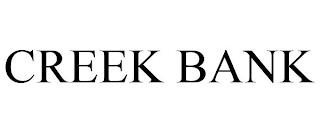 CREEK BANK trademark