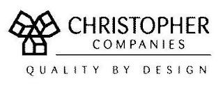 CHRISTOPHER COMPANIES QUALITY BY DESIGN trademark