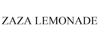 ZAZA LEMONADE trademark