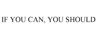 IF YOU CAN, YOU SHOULD trademark