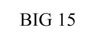 BIG 15 trademark