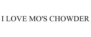 I LOVE MO'S CHOWDER trademark