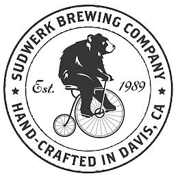 SUDWERK BREWING COMPANY HAND-CRAFTED IN DAVIS, CA EST. 1989 trademark