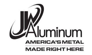 JW ALUMINUM AMERICA'S METAL MADE RIGHT HERE trademark