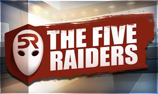 5R THE FIVE RAIDERS trademark