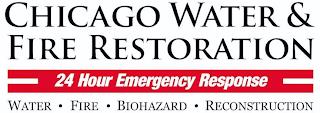 CHICAGO WATER & FIRE RESTORATION 24 HOUR EMERGENCY RESPONSE WATER · FIRE · BIOHAZARD · RECONSTRUCTION trademark