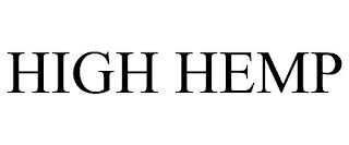 HIGH HEMP trademark