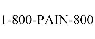 1-800-PAIN-800 trademark