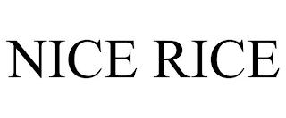 NICE RICE trademark