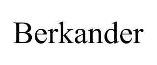 BERKANDER trademark