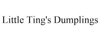 LITTLE TING'S DUMPLINGS trademark