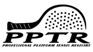 PPTR PROFESSIONAL PLATFORM TENNIS REGISTRY trademark