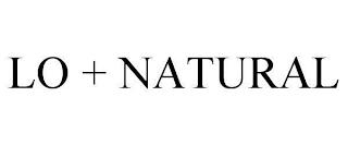 LO + NATURAL trademark